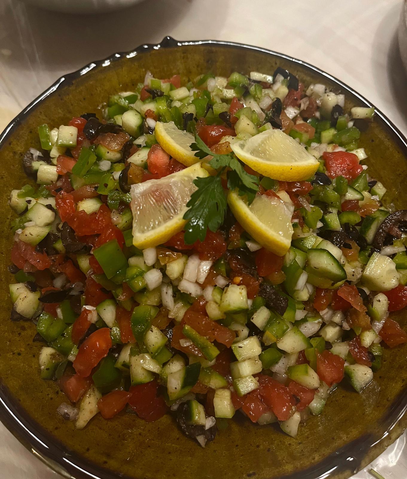 Repas d'arrivée